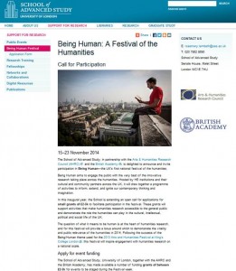 Being Human webpage