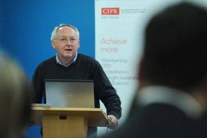 Professor Tom Watson speaking at CIPR conference