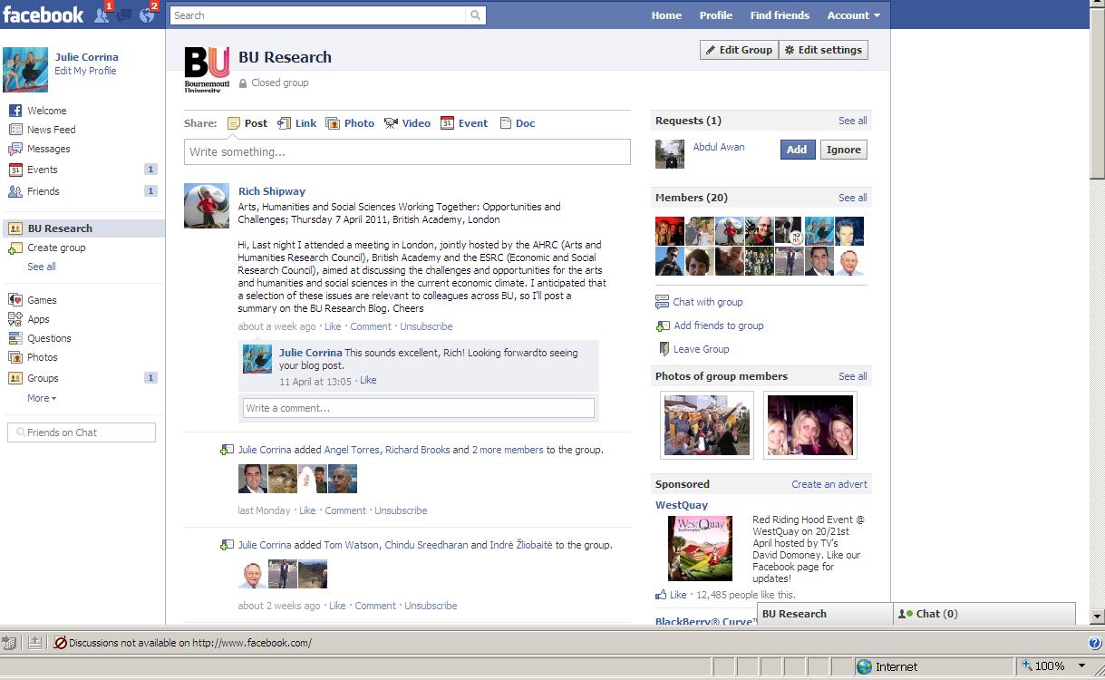 BU Research Blog | facebook | Bournemouth University