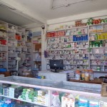 Small commercial pharmacy outside local hospital (Nepal)