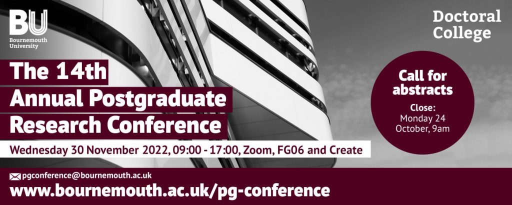The 14th Postgraduate Research Conference Call for Abstracts Image